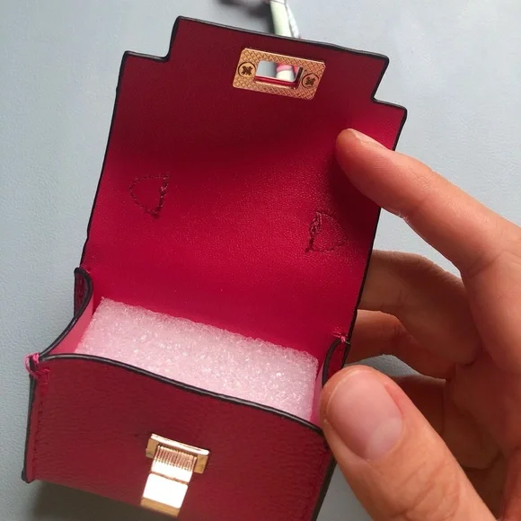 🌟🌟🌟Pink Mini Bag Charm with Keychain - Picture 4 of 10